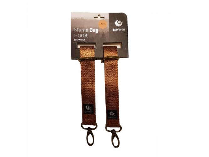 Úchyty pro zavěšení tašky na kočárek Brown