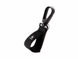 EasyGrow Úchyt velký pro zavěšení tašky na kočárek Black