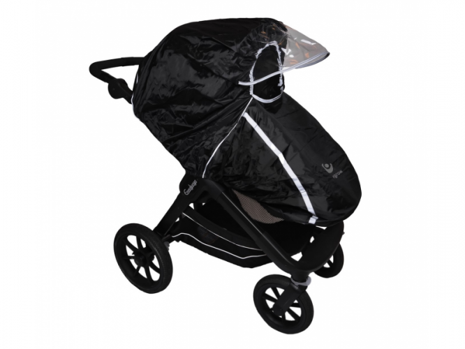 Pláštěnka na kočárek univerzální Black