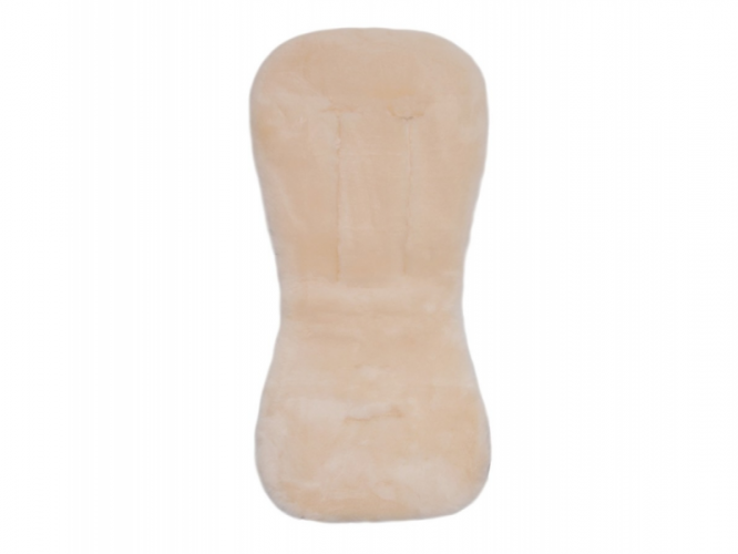 Podložka do kočárku jehněčí kůže Off White