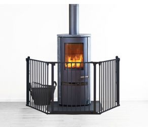 BabyDan Prostorová zábrana Flex XL černá 90-270 cm