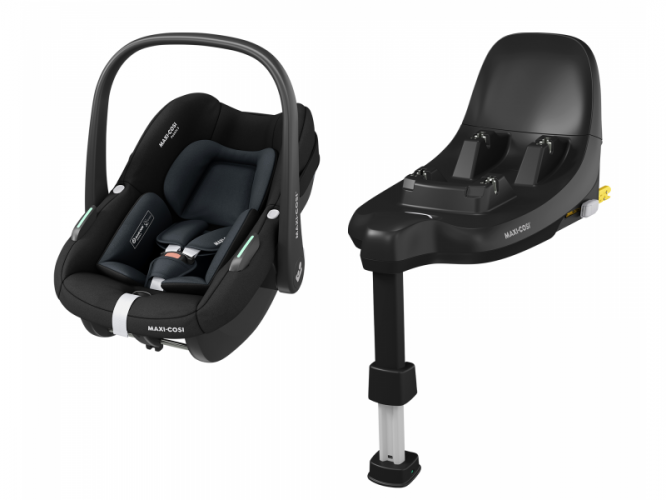 Autosedačka Maxi-Cosi Pebble S Tonal Black + základna FamilyFix S