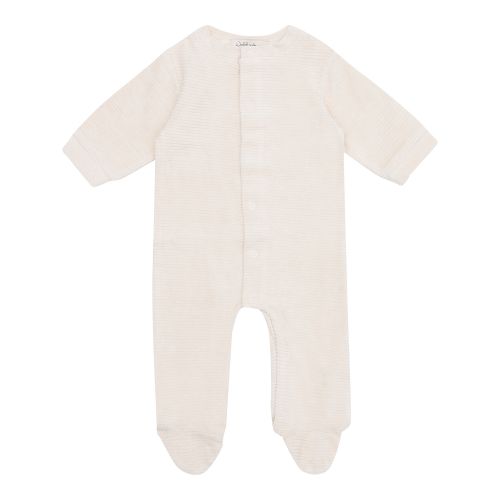 Witlof for Kids Žebrované dupačky 62/68 Soft sand velvet rib