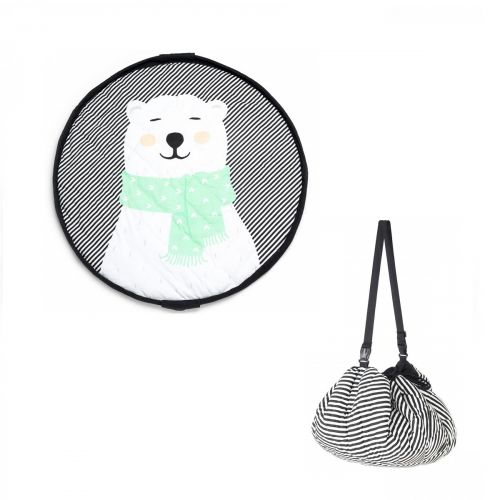 PLAY AND GO Noomad soft Hrací deka a Vak na hračky Polar Bear