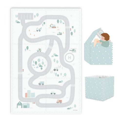PLAY AND GO Tiloo EEVAA Podložka na hraní a domeček Road