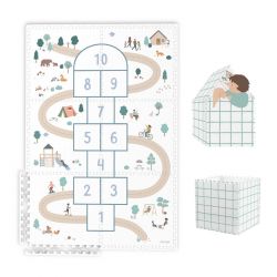 PLAY AND GO Tiloo EEVAA Podložka na hraní a domeček Hopscotch