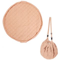 PLAY AND GO Noomad soft Hrací deka a Vak na hračky Organic Fleuri