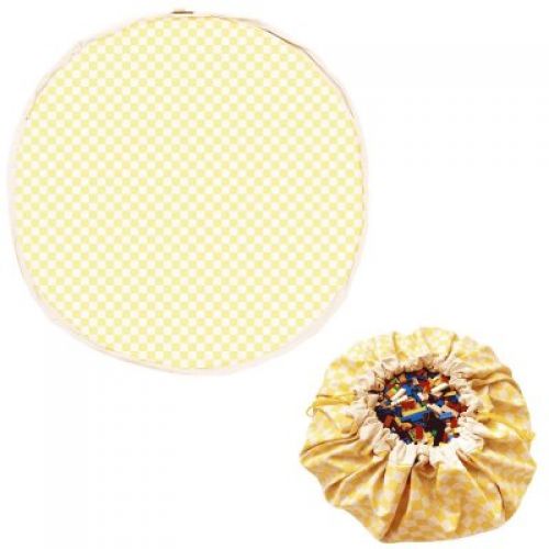 PLAY AND GO Noomad original Vak na hračky Vichy Yellow
