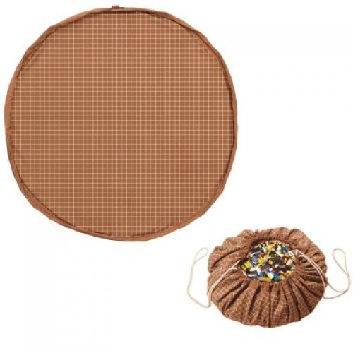 PLAY AND GO Noomad original Vak na hračky organic Brown Grid