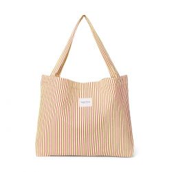 Studio Noos Poplin Mom Bag Butter Yellow Striped