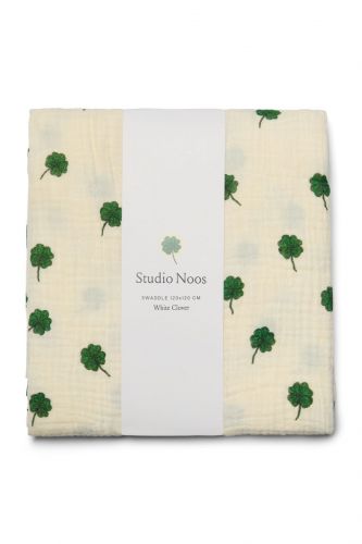 Studio Noos Swaddle Zavinovačka Print Large White Clover