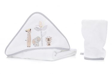 Fillikid Osuška s kapucí + žínka safari white