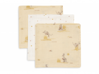 Ubrousky mušelínové 3 ks 31x31cm Kangaroots