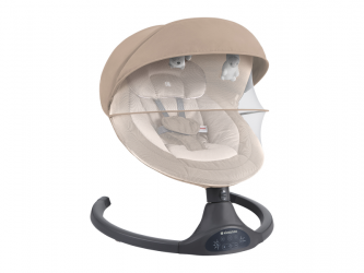 KikkaBoo Houpací lehátko elektrické Codie Beige