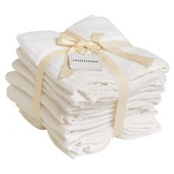 MININOR Mušelínové plenky White 8 ks