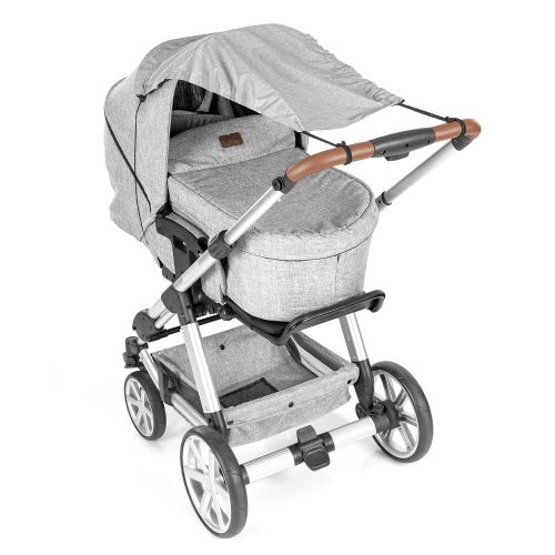 Reer Sluneční clona na kočárek ShineSafe grey - melange UPF 80+