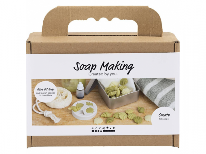 Creativ Company Kreativní sada výroba mýdla Seashells Olive Green
