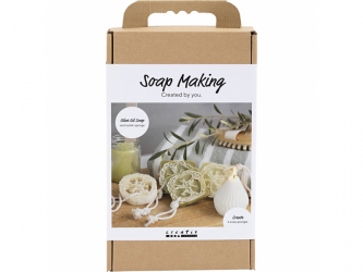 Creativ Company Kreativní sada výroba mýdla Loofah Olive Green