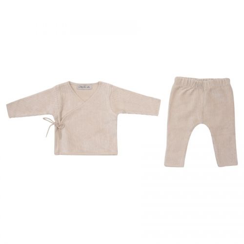 Witlof for Kids Set oblečení 50/56 soft Sand velvet rib