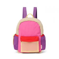 Studio Noos Patchwork Midi Backpack Batůžek Bright pink