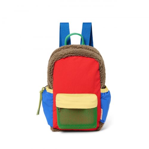 Studio Noos Patchwork Mini Backpack Batůžek Fiery Red