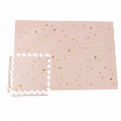 NIDO NIDO Pěnová hrací podložka Pink and Gold Confetti