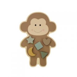 JABADABADO Vkládací dřevěné puzzle Opička