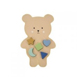 JABADABADO Vkládací dřevěné puzzle Medvídek