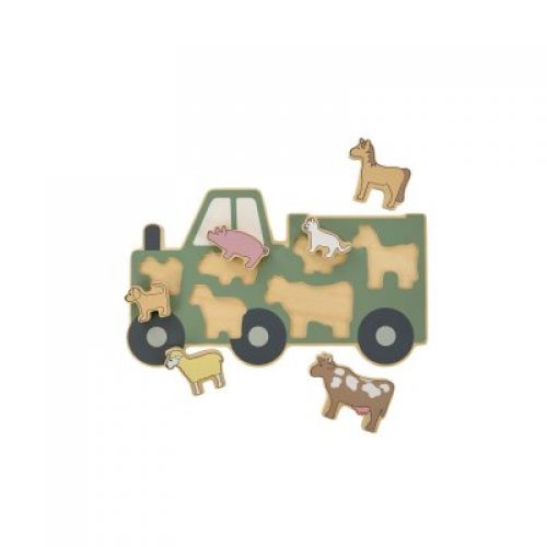JABADABADO Vkládací dřevěné puzzle Farma