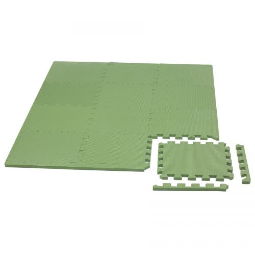 Rialto Baby Hrací podložka puzzle s okrajem Green 92x92 cm