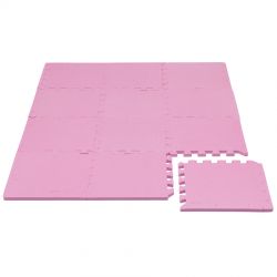 Rialto Baby Hrací podložka puzzle s okrajem Pink 92x122 cm