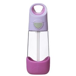 b.box Láhev na pití s brčkem 450 ml sugar plum