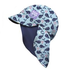 Bambino Mio Dětská koupací čepice BLUE WHALE, 0-12 měsíců