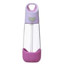b.box Láhev na pití s brčkem 600 ml sugar plum