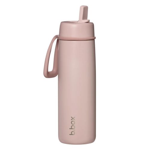 b.box Nerezová termoláhev s brčkem 690 ml blush crush