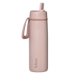 b.box Nerezová termoláhev s brčkem 690 ml blush crush