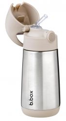 b.box Termoska na pití s brčkem 350 ml béžová