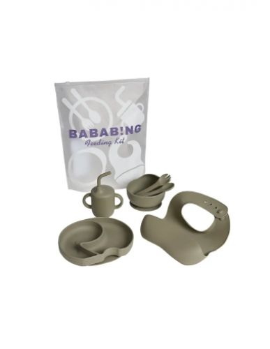 BabaBing Jídelní set Olive Green - NOVINKA