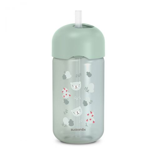 Suavinex Lahvička s brčkem WILD&FREE 340 ml zelená