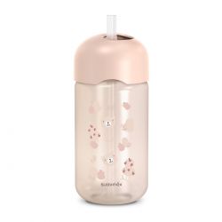 Suavinex Lahvička s brčkem WILD&FREE 340 ml růžová