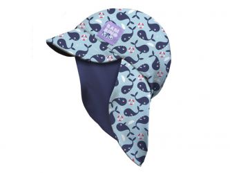 Bambino Mio Dětská koupací čepice BLUE WHALE, 1-3 roky