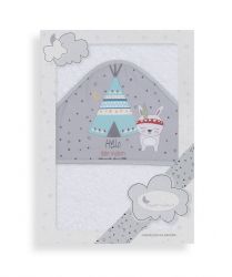 Interbaby Osuška froté 100x100 Teepee zelená