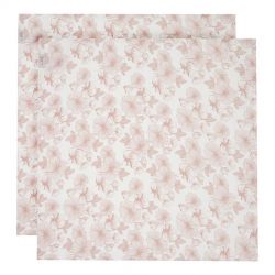 Witlof for kids bv Mušelínová plenka 65 x 65 cm, 2 ks Flower Powder