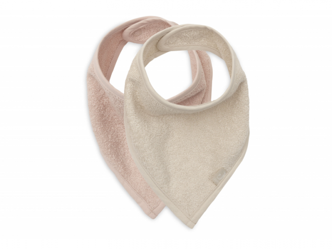 Jollein Bryndáček bandana 2ks Silk Rose / Sand