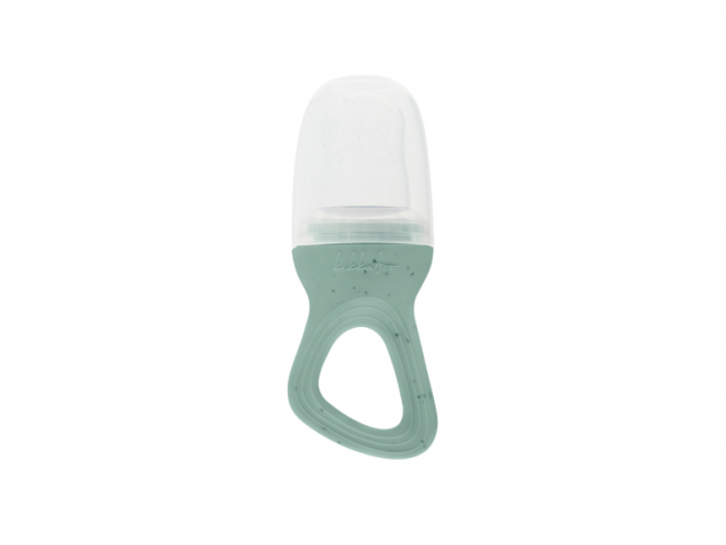 KikkaBoo Krmící kousátko Platinum Silicone Sage