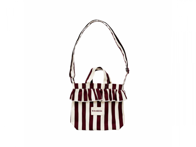 Wildride Taška mini přes rameno Bordeaux Stripe