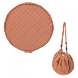 PLAY AND GO Noomad soft Hrací deka a Vak na hračky Organic Tawny Brown