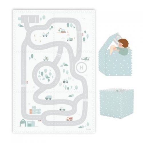 PLAY AND GO Tiloo EEVAA Podložka na hraní a domeček Road