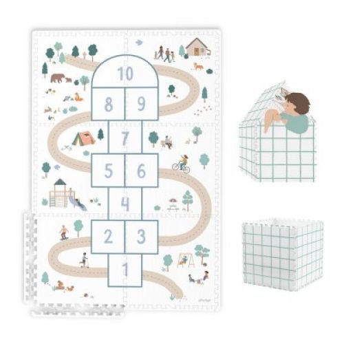 PLAY AND GO Tiloo EEVAA Podložka na hraní a domeček Hopscotch