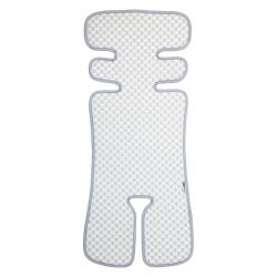 FREEON Podložka do kočárku/autosedačky 3D Mesh Grey/White